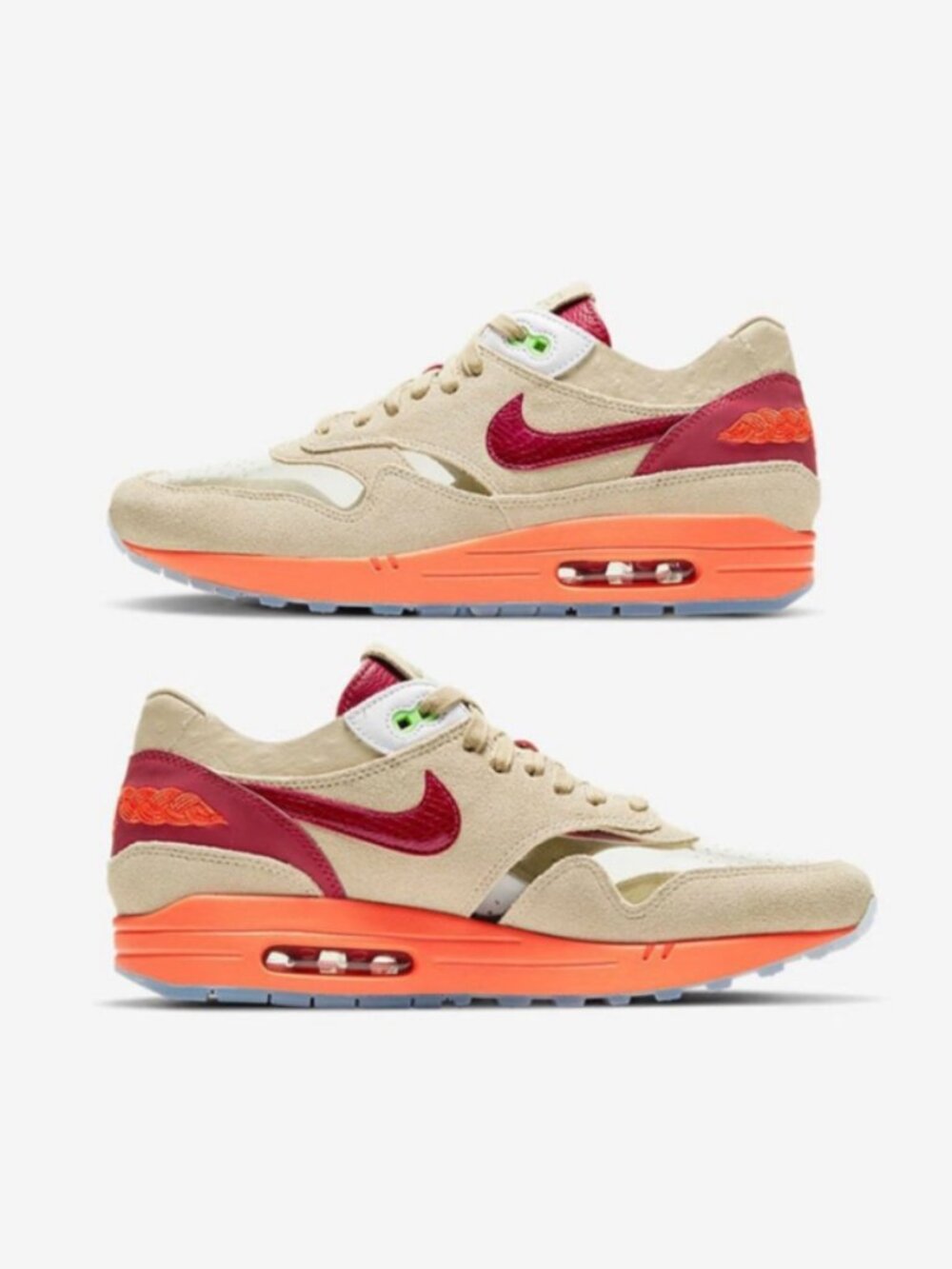 Nike CLOT x Air Max 1 'Kiss of Death' 2021 - Picture 2 of 16